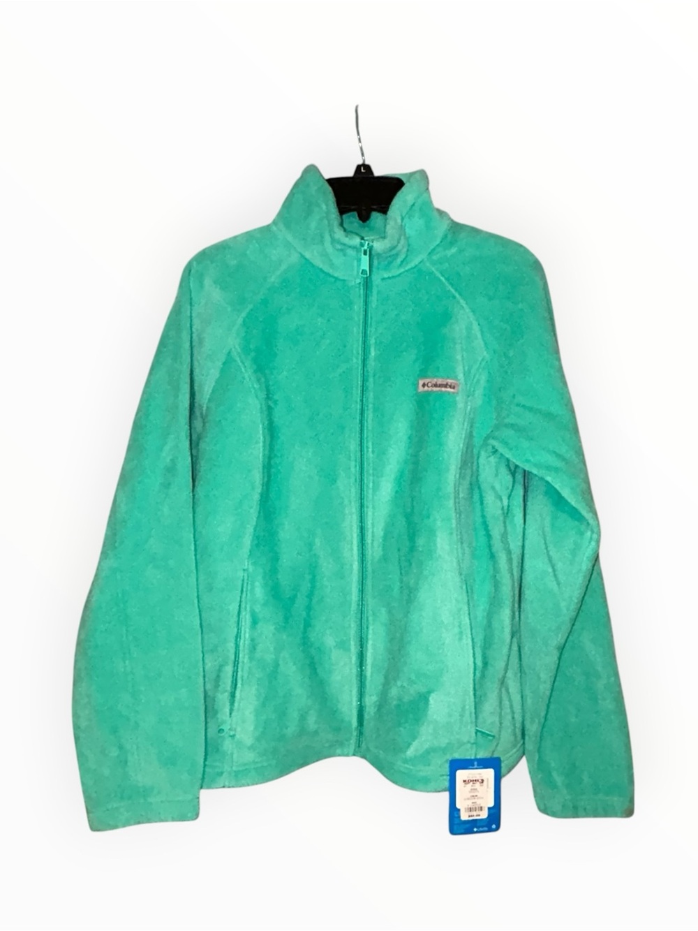 Columbia Women’s Fleece Jacket Full Zip XL NWT Green Teal